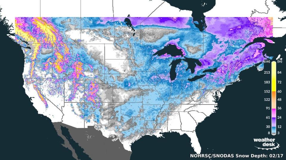 snowdepth_continetal united states_17february2021_maxar weatherdesk