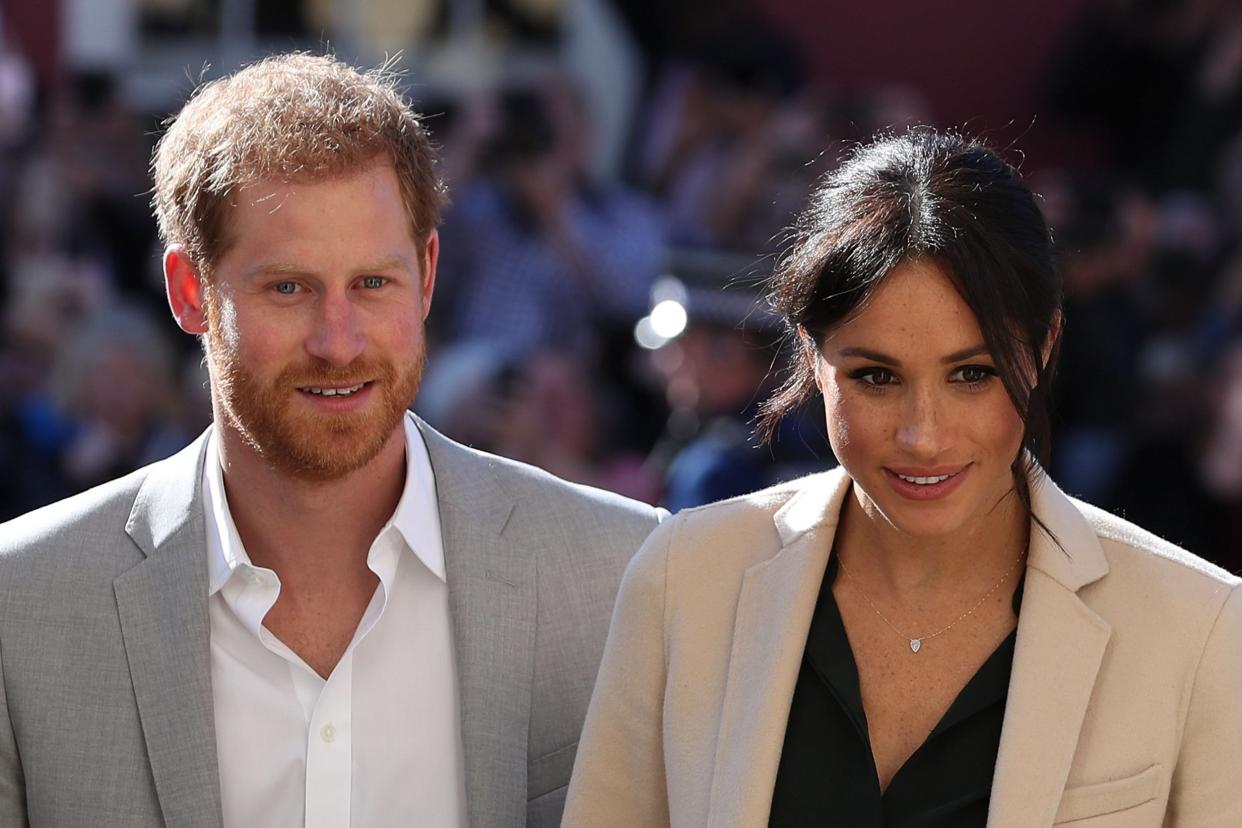 The Duke and Duchess of Sussex were flying to Amsterdam when their plane was reportedly struck by lightning: AFP/Getty Images