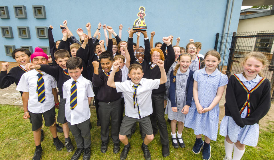 The legendary class 5B at Forthill&#x00202f;Primary&#x00202f;school (Image: The Beano) 