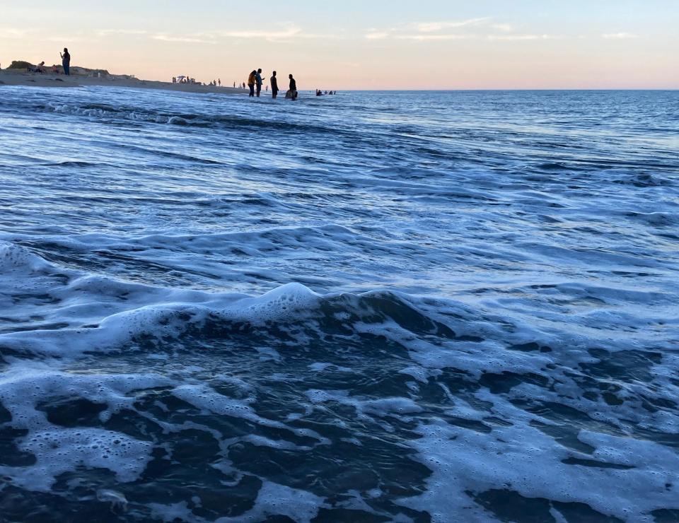 Cape Henlopen State Park is quiet after a busy day. Sunny weather brought crowds to the Delaware beaches, Saturday, August 21, 2022.