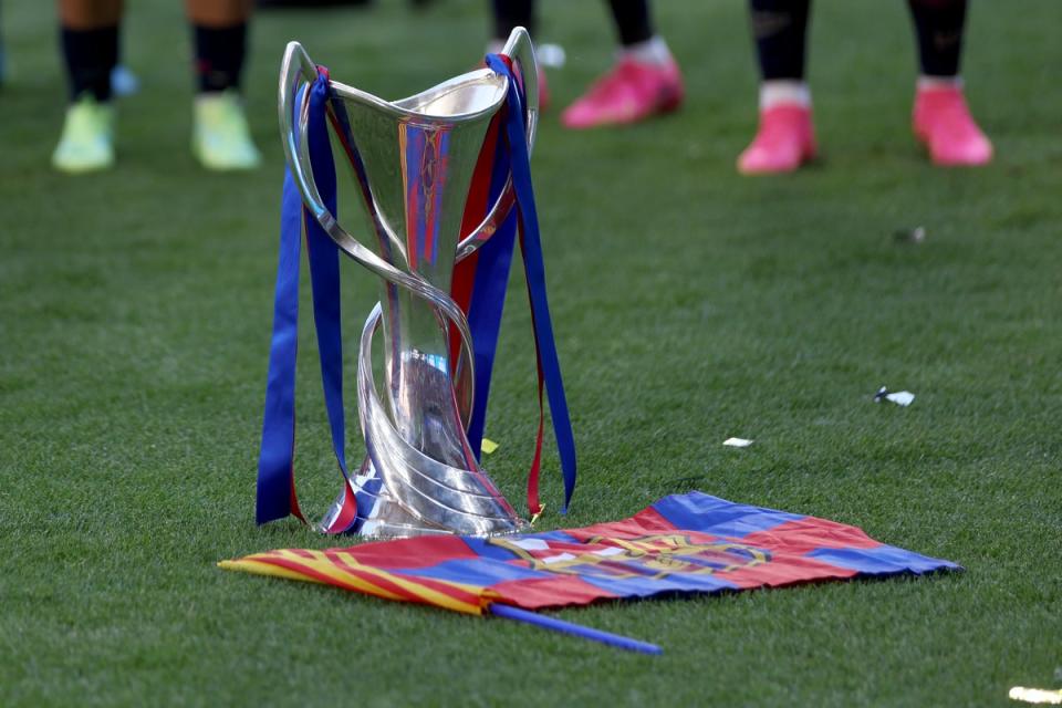 The Uefa Women’s Champions League trophy (Getty Images)