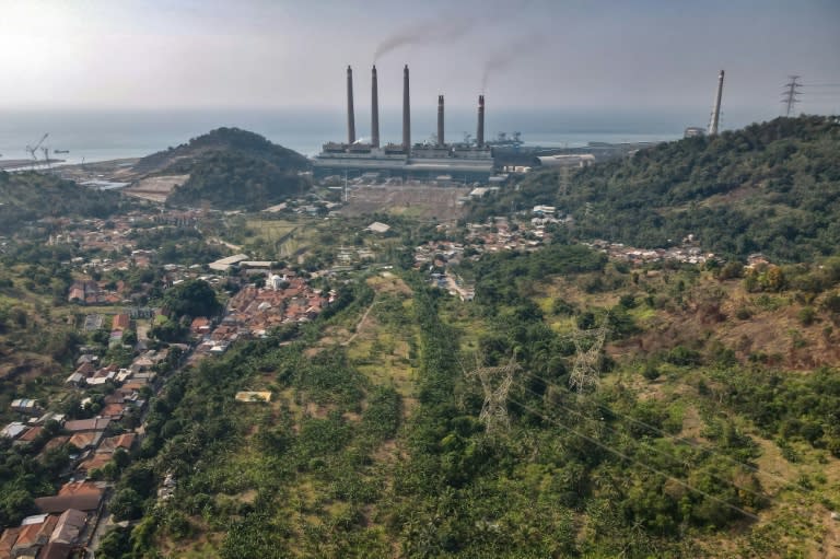 NGOs allege the loan is financing the Suralaya coal plant, which is being expanded to ten units (BAY ISMOYO)