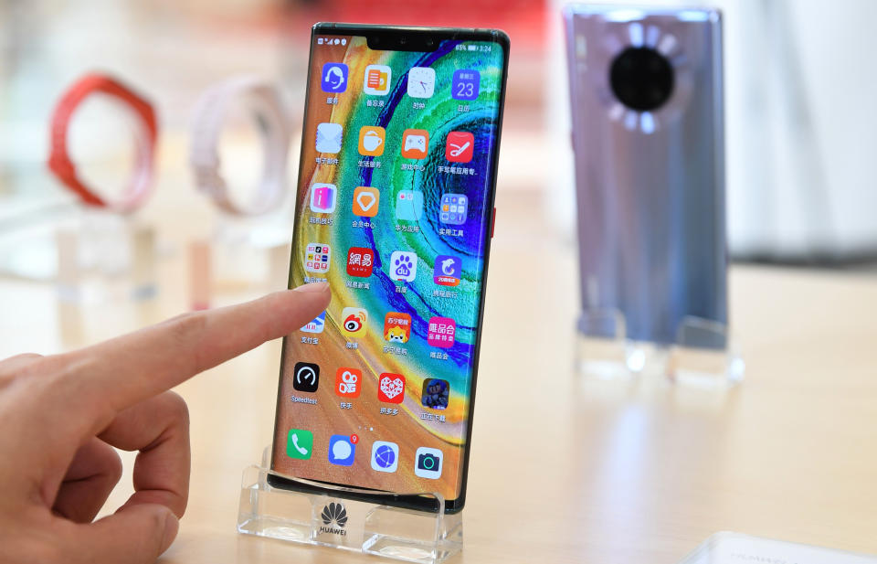 Huawei's 5G Mate30  (Xinhua/Mao Siqian via Getty Images)