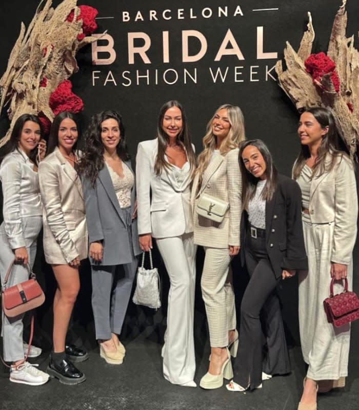 Paddy Noarbe y sus amigas en la Barcelona Bridal Week