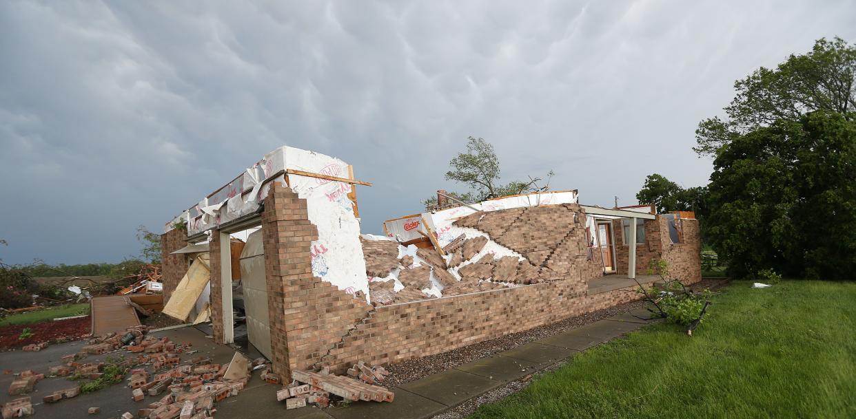 Tornado damage in the East of Nevada on Tuesday, May 21, 2024.