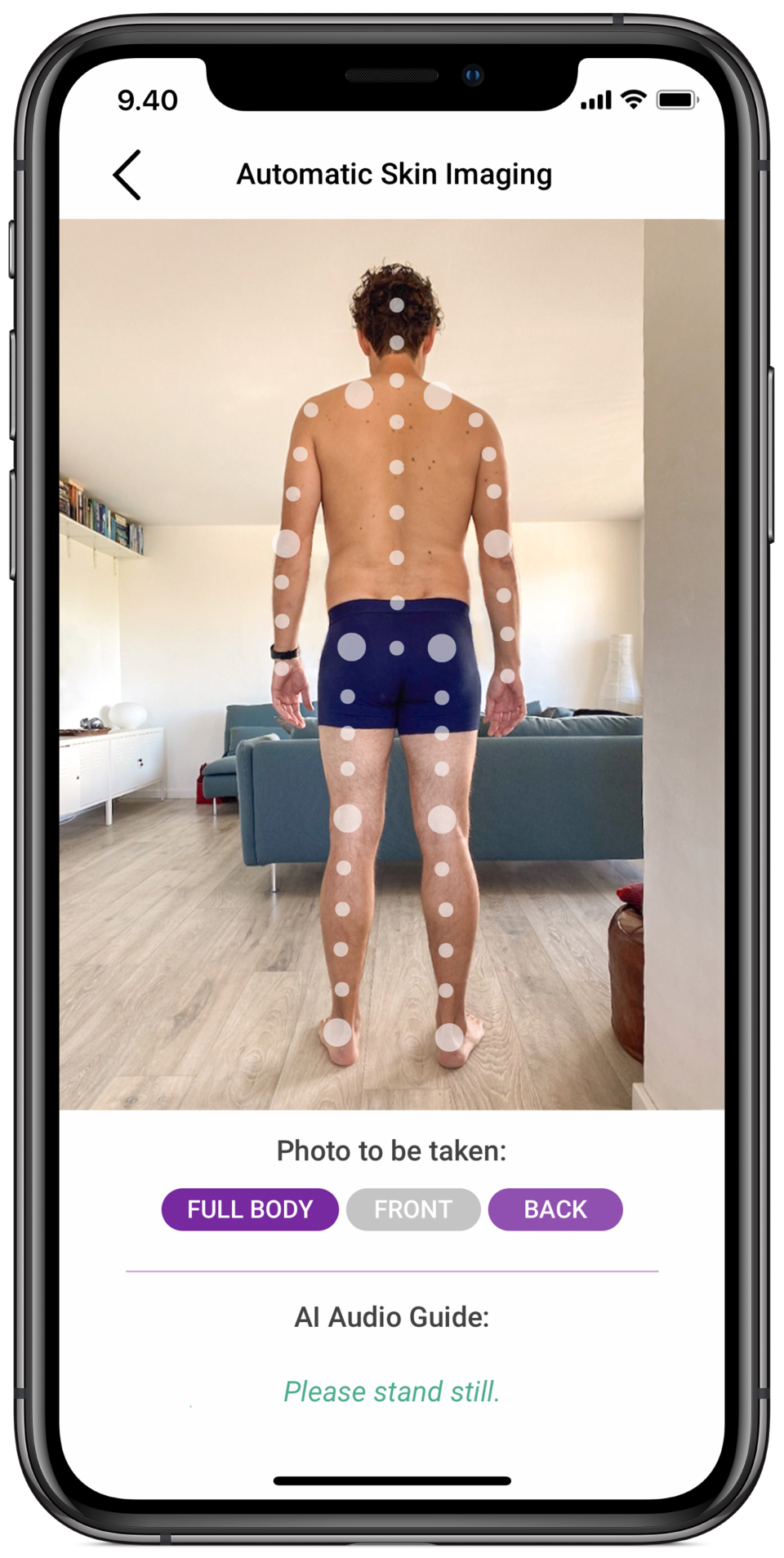 The Miiskin app uses full-body mapping to track skin changes.