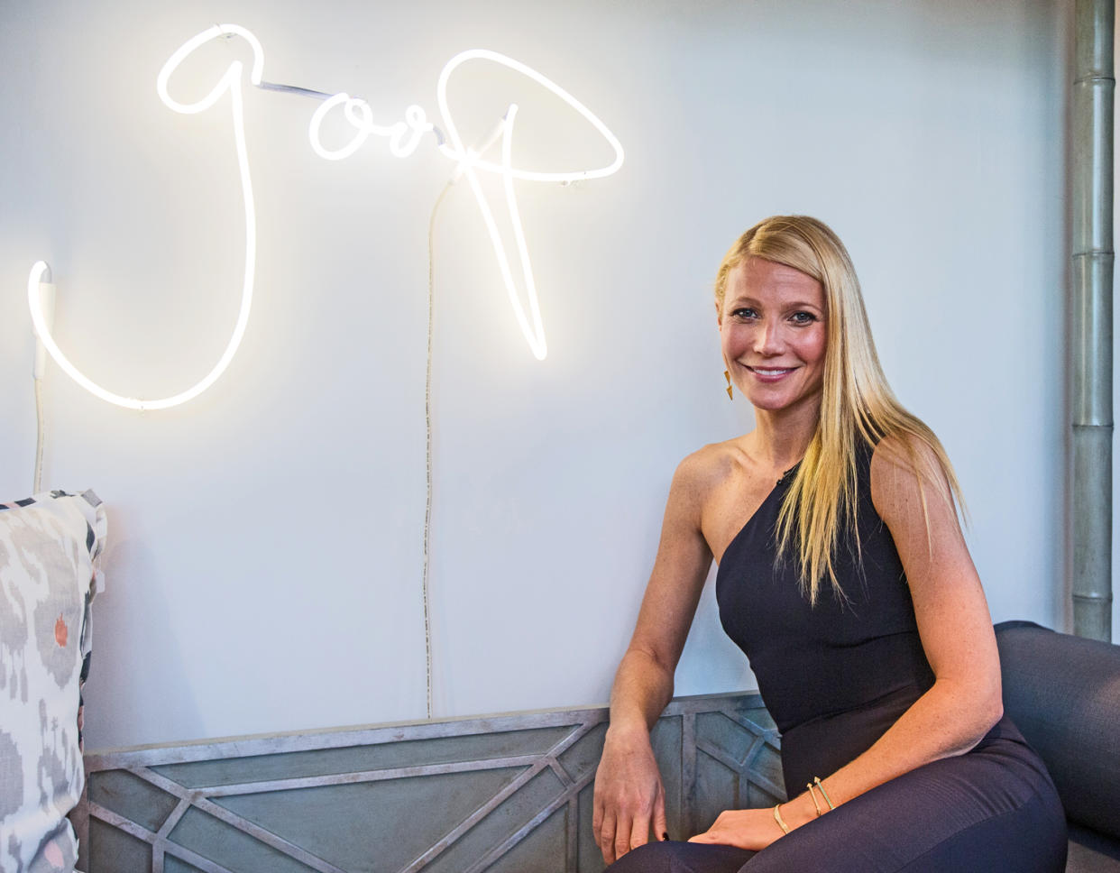 Gwyneth Paltrow at a Goop pop-up shop. (Photo: Getty Images)