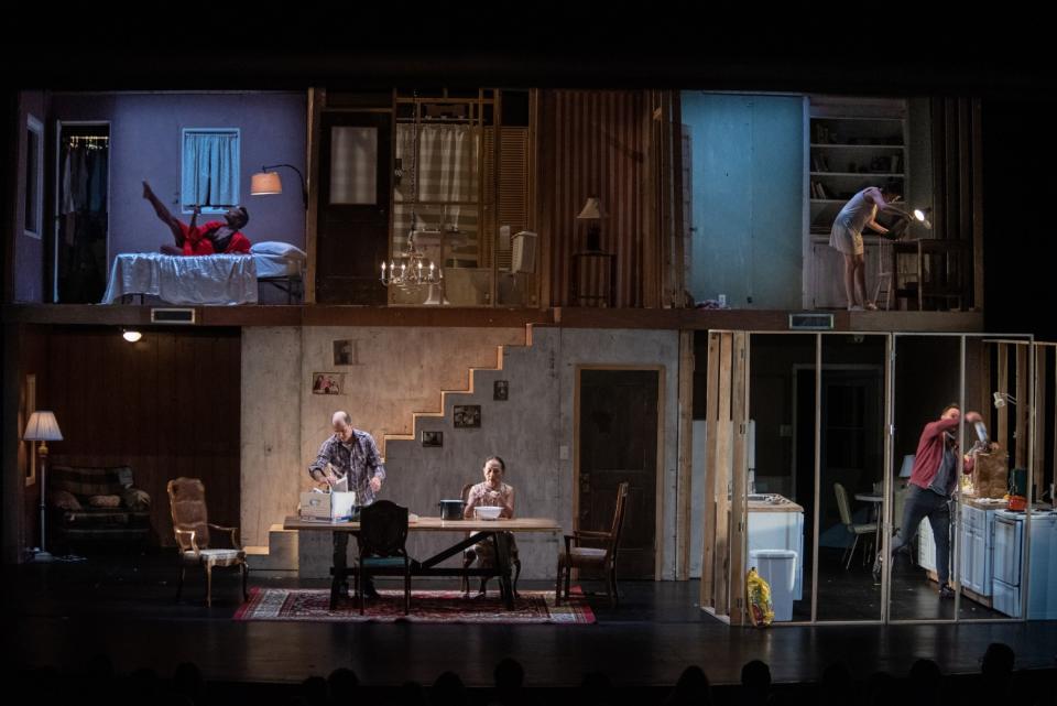 A scene from Geoff Sobelle's "Home," which played at the Broad Stage just before the coronavirus outbreak shut down theaters across the country.