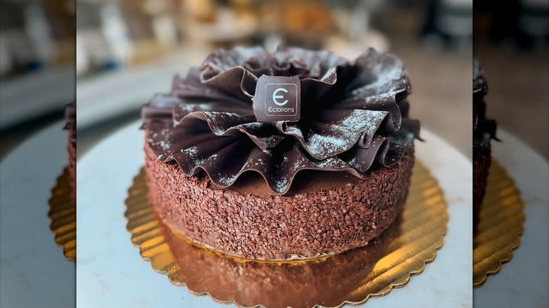 decorative chocolate cake