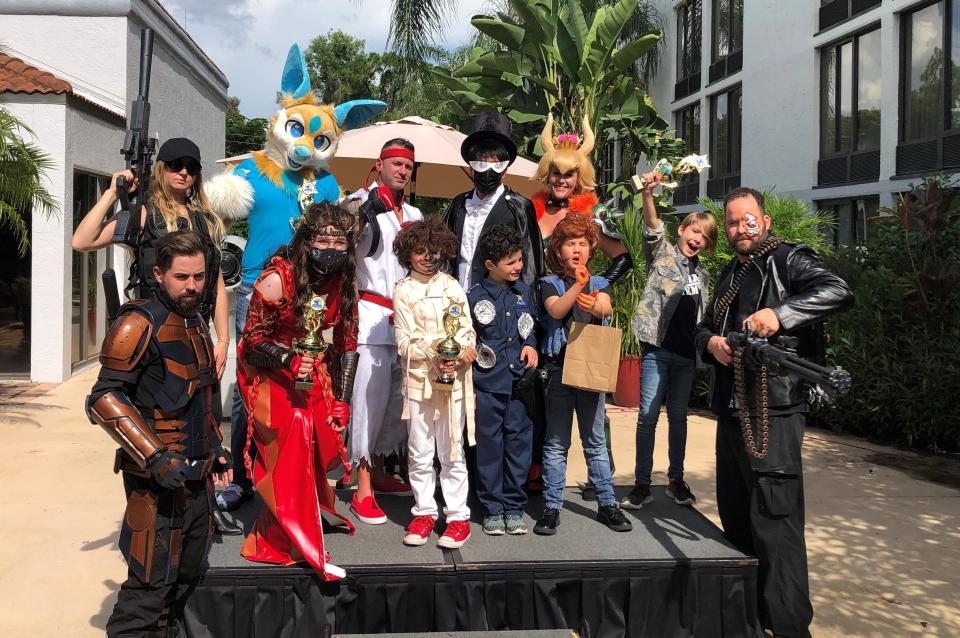 Cosplay contest winners from SW-Florida ComicCon in August 2021