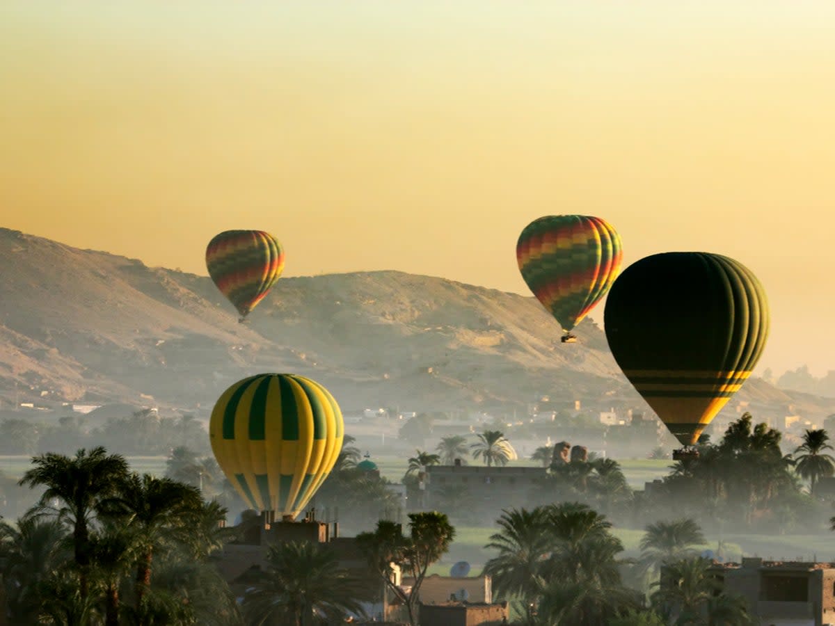 The landmarks of ancient Thebes and the Valley of the Queens are best viewed from above (Getty Images/iStockphoto)