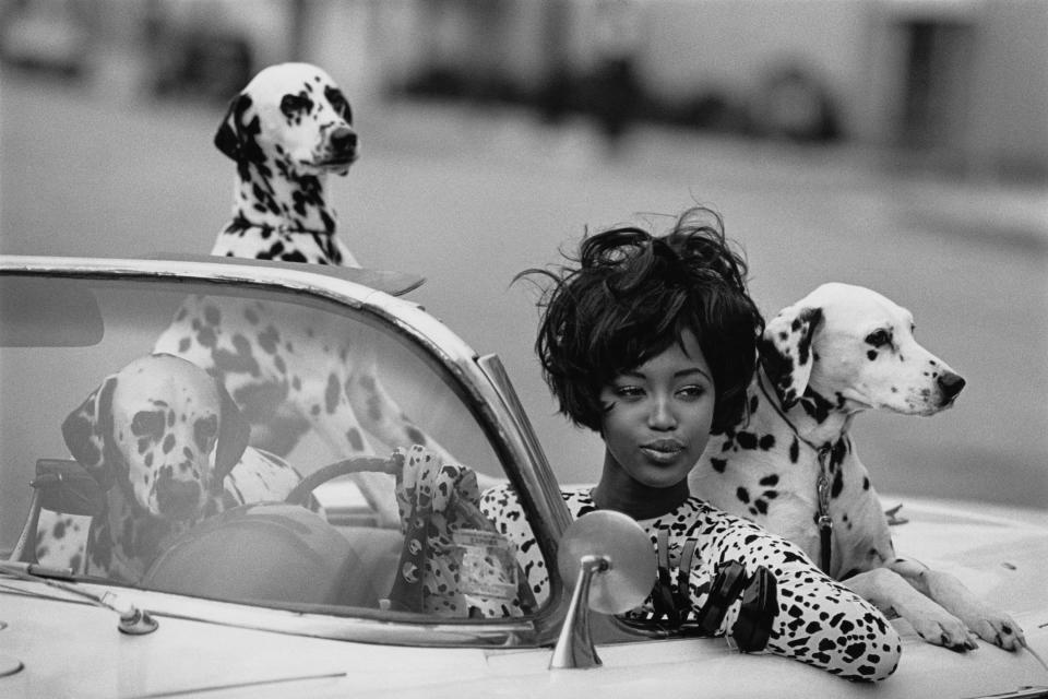 “Seeing Spots,” with model Naomi Campbell