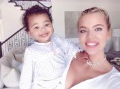Mother's Day 2019 was super special for Khloé, <a href="https://www.instagram.com/p/BxXlTqYhRpl/" rel="nofollow noopener" target="_blank" data-ylk="slk:who celebrated;elm:context_link;itc:0;sec:content-canvas" class="link ">who celebrated</a> with her baby girl by her side.