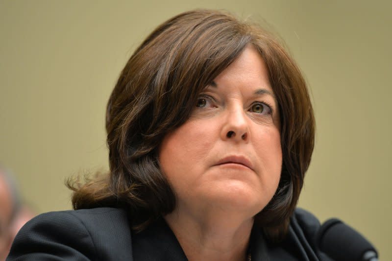 Julia Pierson, director of the Secret Service, testifies during a House Oversight and Government Reform Committee hearing in Washington, D.C., on September 30, 2014. On March 27, she became the first woman to head the U.S. Secret Service. File Photo by Kevin Dietsch/UPI