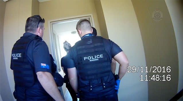 Detectives from Taskforce Maxima carried out raids on the Gold Coast this week. Source: Queensland Police service.