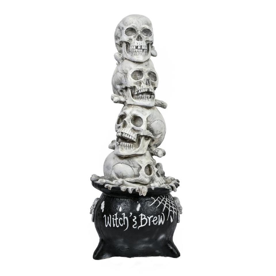 <p><a href="https://go.redirectingat.com?id=74968X1596630&url=https%3A%2F%2Fwww.homedepot.com%2Fp%2FNational-Tree-Company-38-in-Halloween-Stacked-Skulls-Cauldron-HH75-P173256ZW1%2F322219514&sref=https%3A%2F%2Fwww.bestproducts.com%2Fhome%2Fdecor%2Fg45446877%2Fhome-depot-halloween-decorations-october-2023%2F" rel="nofollow noopener" target="_blank" data-ylk="slk:Shop Now;elm:context_link;itc:0;sec:content-canvas" class="link ">Shop Now</a></p><p>Halloween Stacked Skulls Cauldron</p><p>homedepot.com</p><p>$209.00</p>