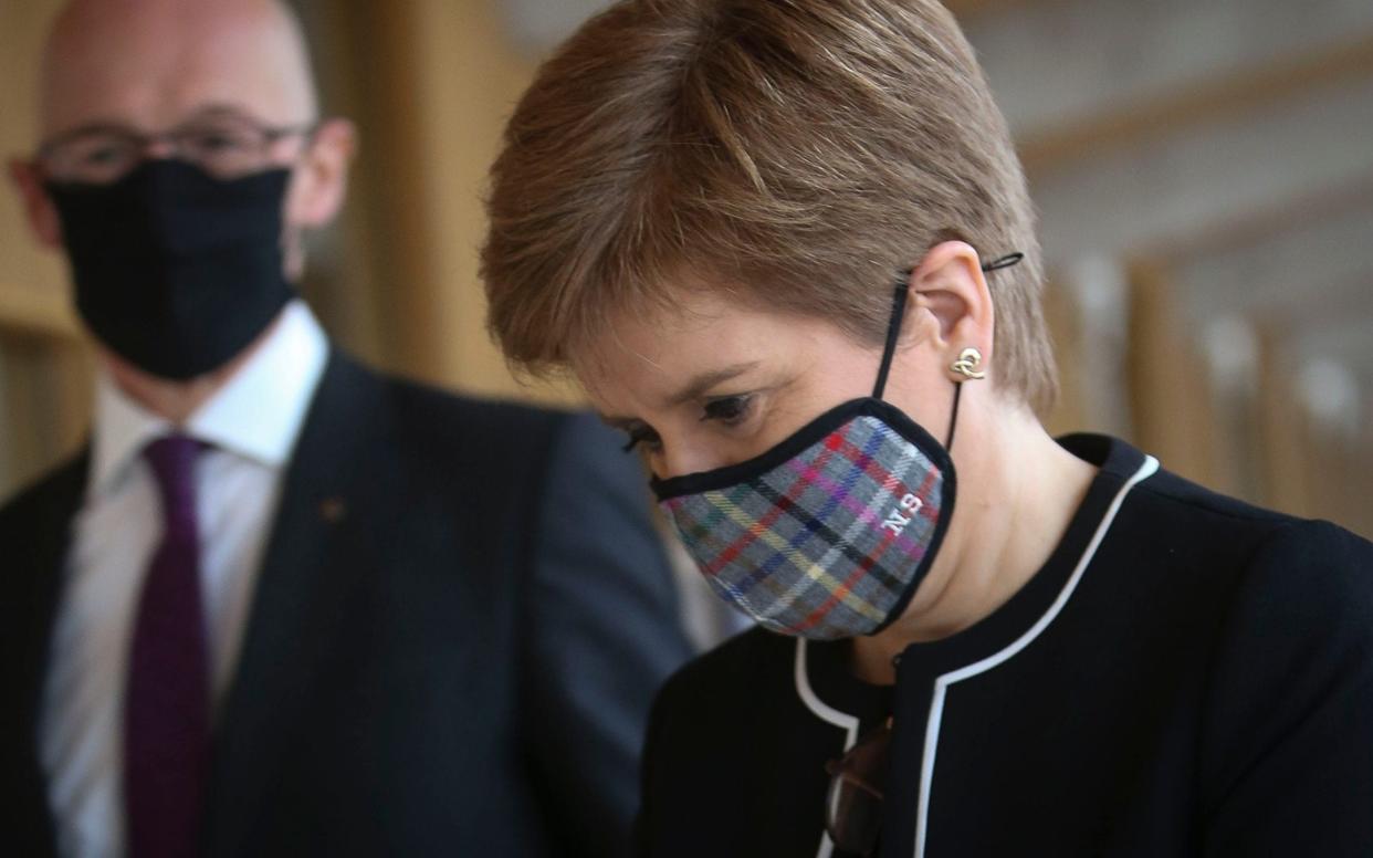 Nicola Sturgeon made her controversial comments on Wednesday evening - Pool/ Getty Images Europe