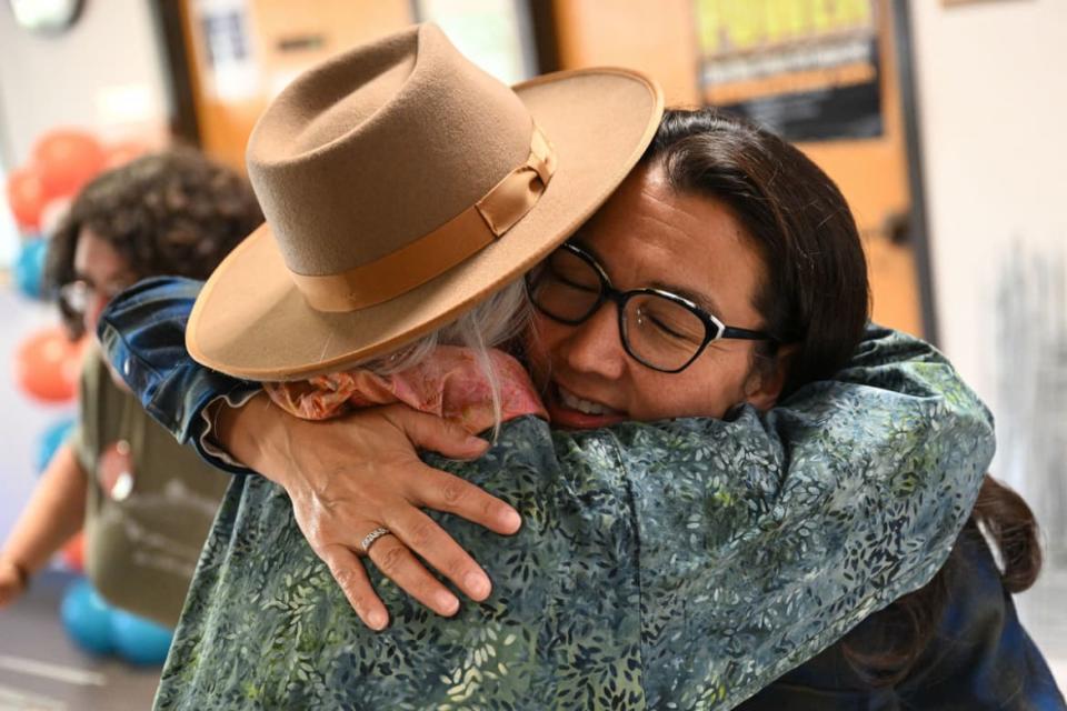 <div class="inline-image__title">1243316175</div> <div class="inline-image__caption"><p>Rep. Mary Peltola (D-AK) hugs a supporter during a campaign event at the International Brotherhood of Electrical Workers (IBEW) Local 1547 in Anchorage, Alaska on Sept. 17, 2022. </p></div> <div class="inline-image__credit">Photo by Patrick T. Fallon/AFP via Getty Images</div>