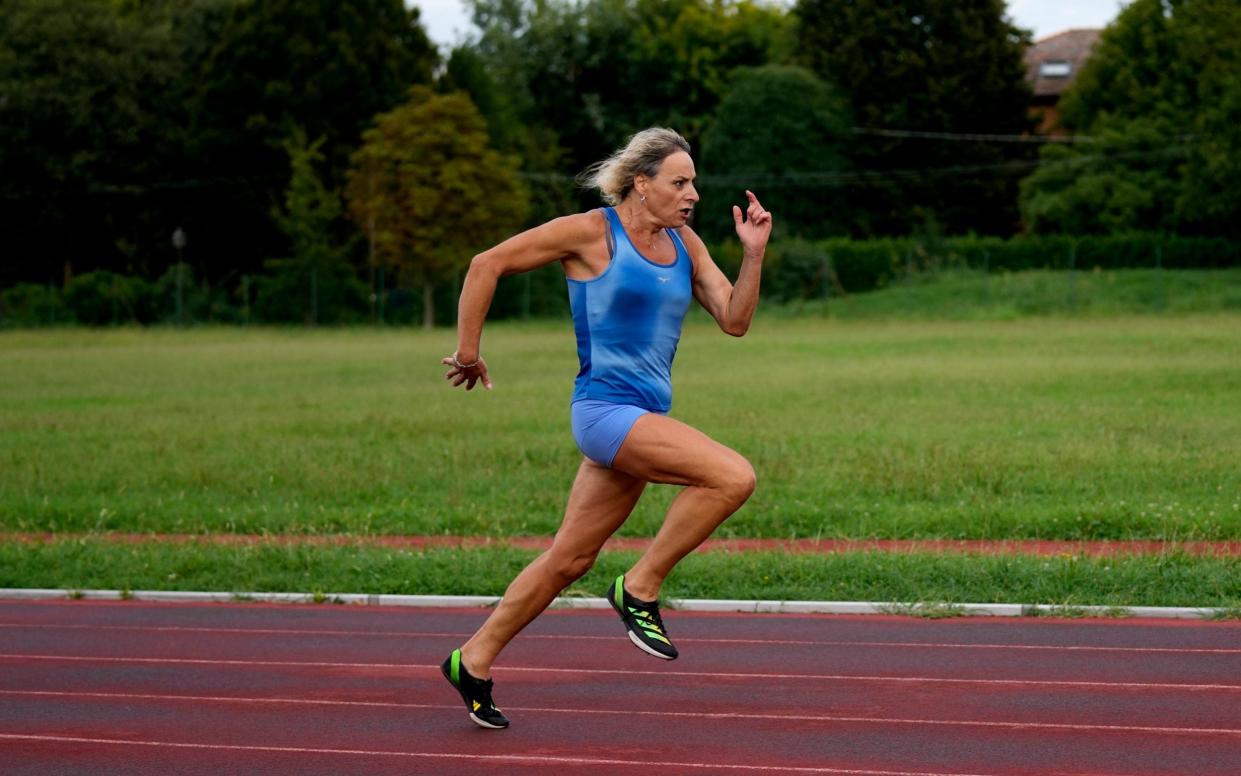 Valentina Petrillo training