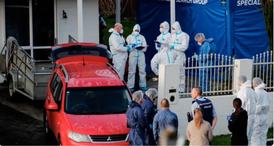 The children were found after buyers brought the storage unit haul back to their home. Source: Dean Purcell/New Zealand Herald via AP