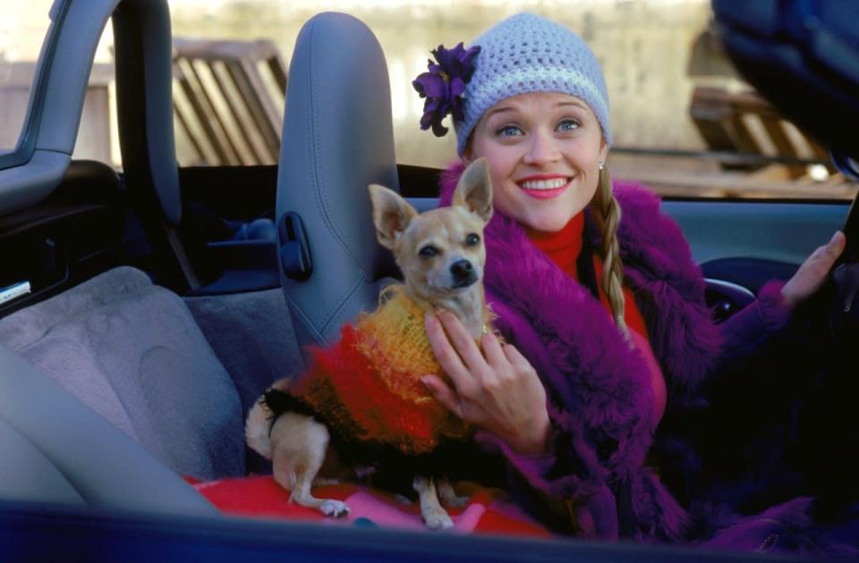 This crochet beanie hat and purple fur coat had us crushing so hard.