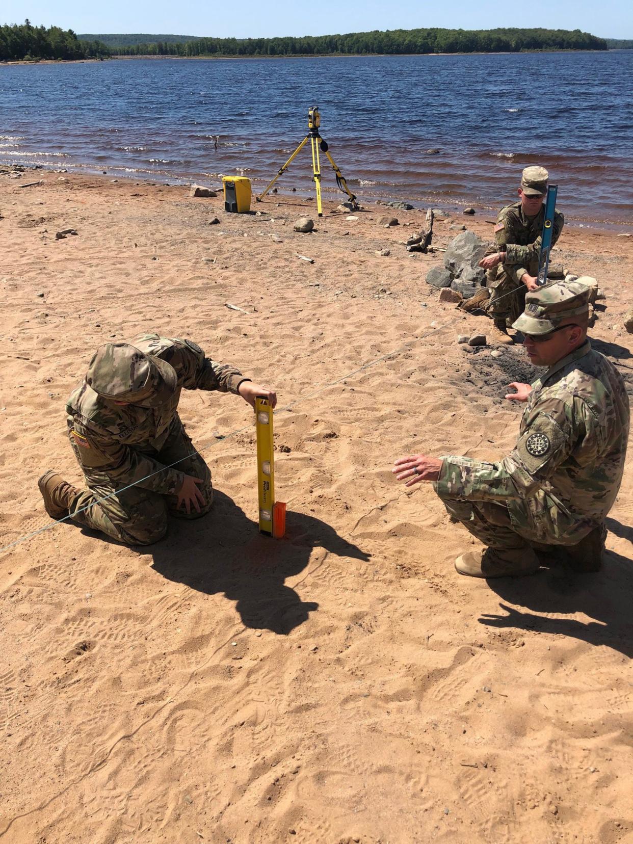 Members of the 1430th Engineer Vertical Construction Company, 107th Engineer Battalion will help repair infrastructure at Wilderness State Park May 3-13.