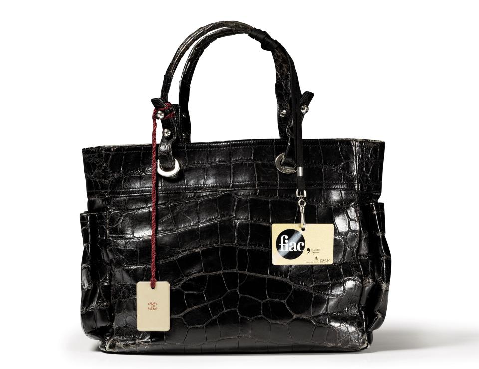 This black crocodile Chanel bag belonged to Karl Lagerfeld. - Credit: WestImage - Art Digital Studio