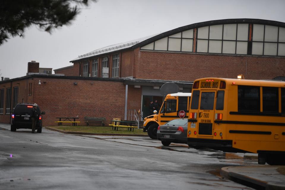 School buses and security on school property.&nbsp;