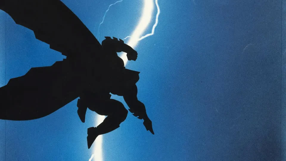  The cover to The Dark Knight Returns. 