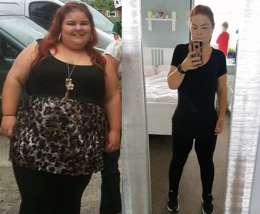 Leanne Kendellen lost an incredible 11 stone through weight loss surgery and overhauling her diet. (Caters)