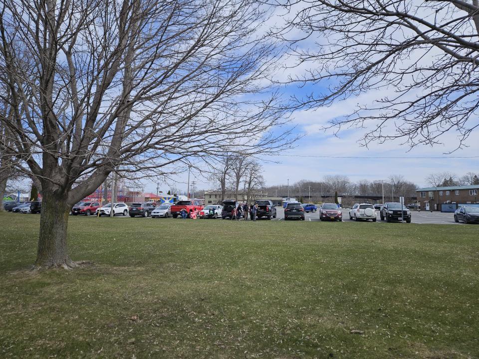 A parking lot in Sylvan Beach, N.Y.