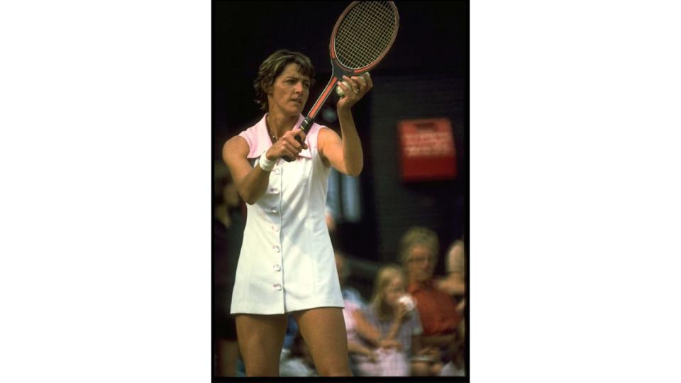 Margaret Court at Wimbledon in the 60s