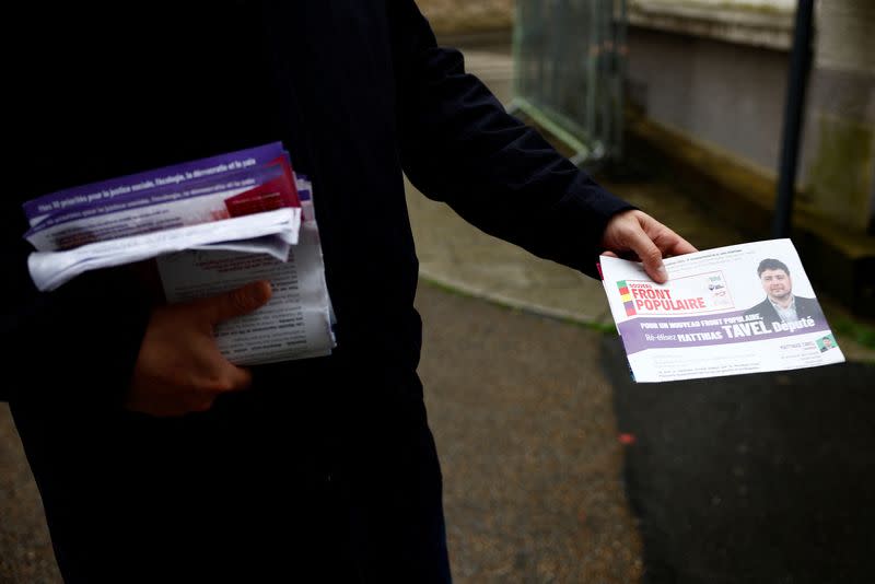 French parliamentary elections campaign in western France