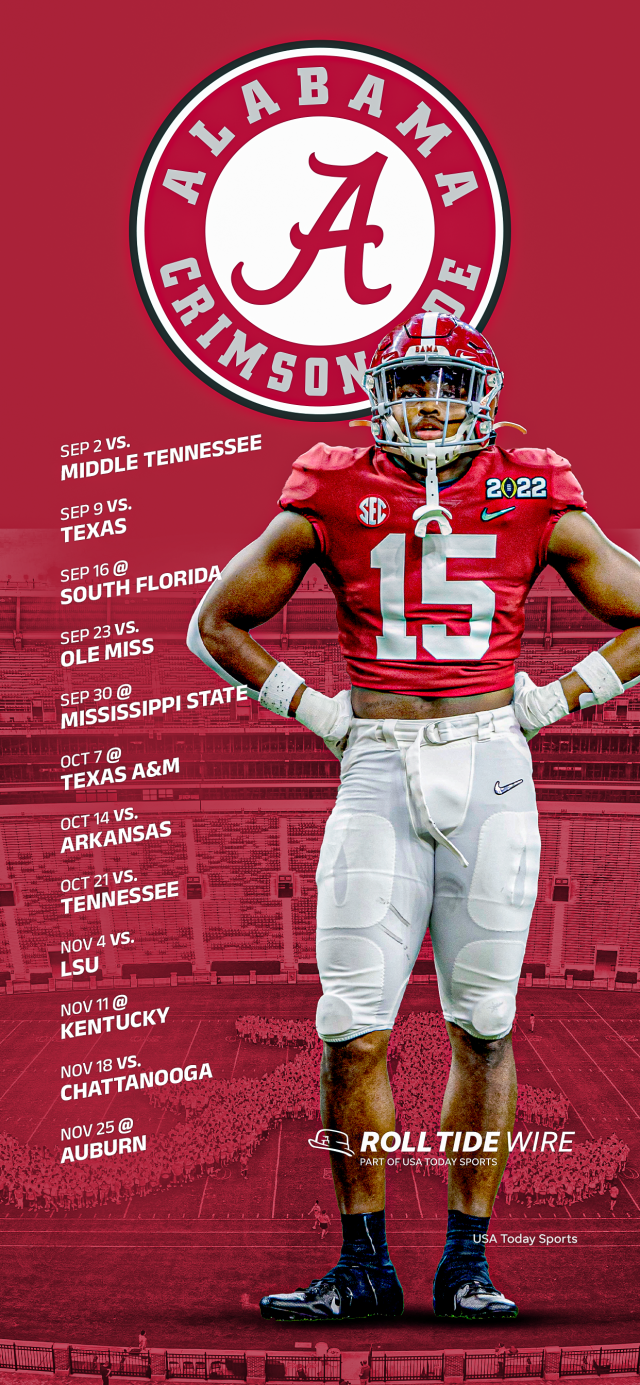 2023 Alabama Crimson Tide Football Schedule: Downloadable