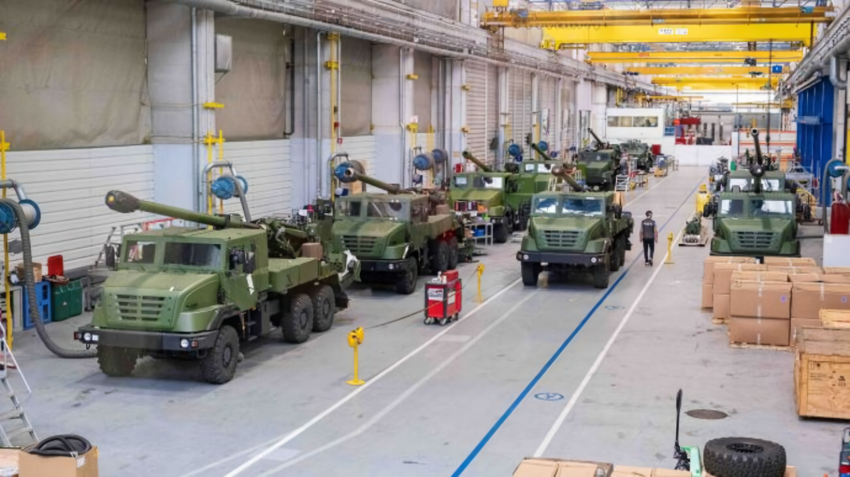 Production of Caesar self-propelled howitzers at the Nexter facilities in Roanne. Photo: Anthony Thomas-Trophime