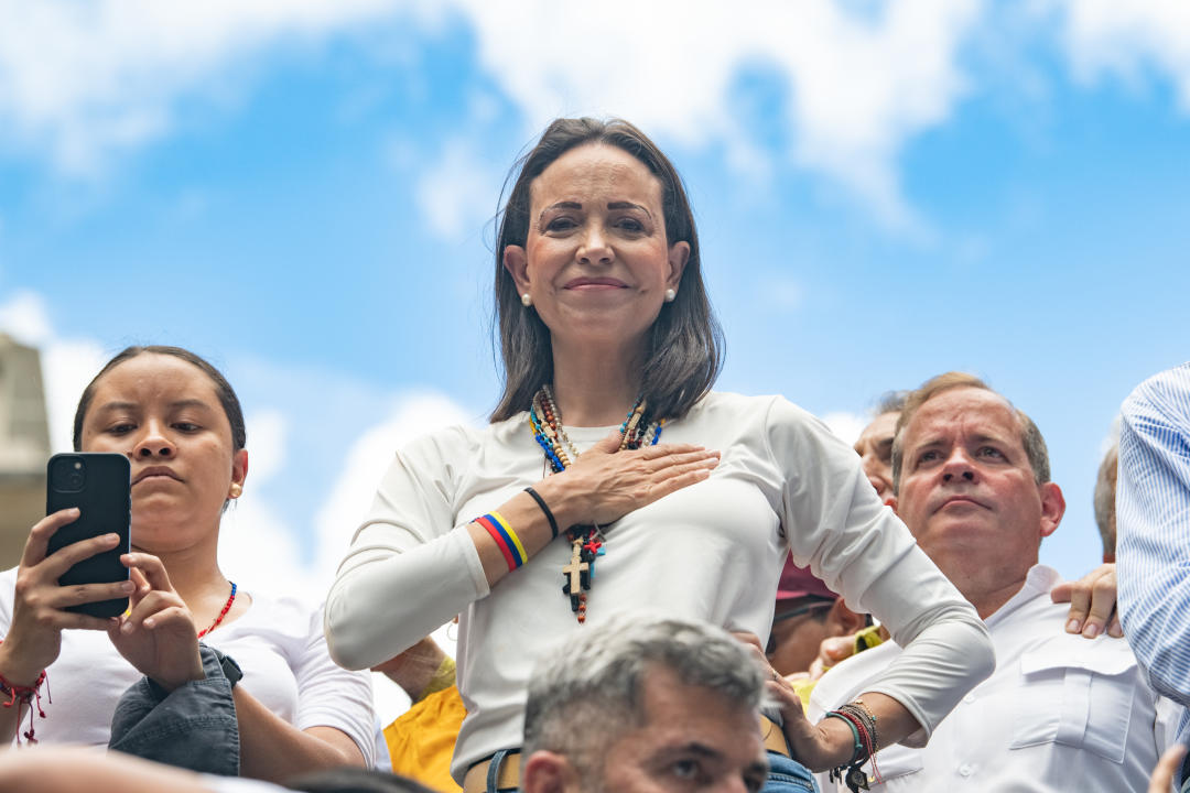 María Corina Machado, líder opositora  (Alfredo Lasry R/Getty Images)