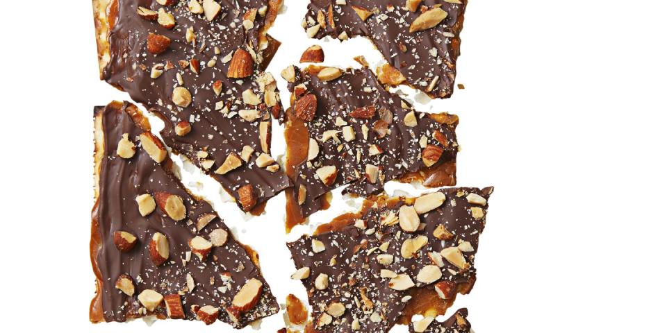 Choco-Caramel Matzo Brittle