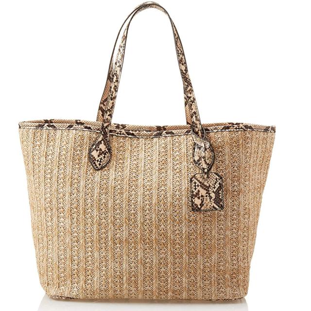 Better By The Beach Netted Bucket Bag In Tan • Impressions Online