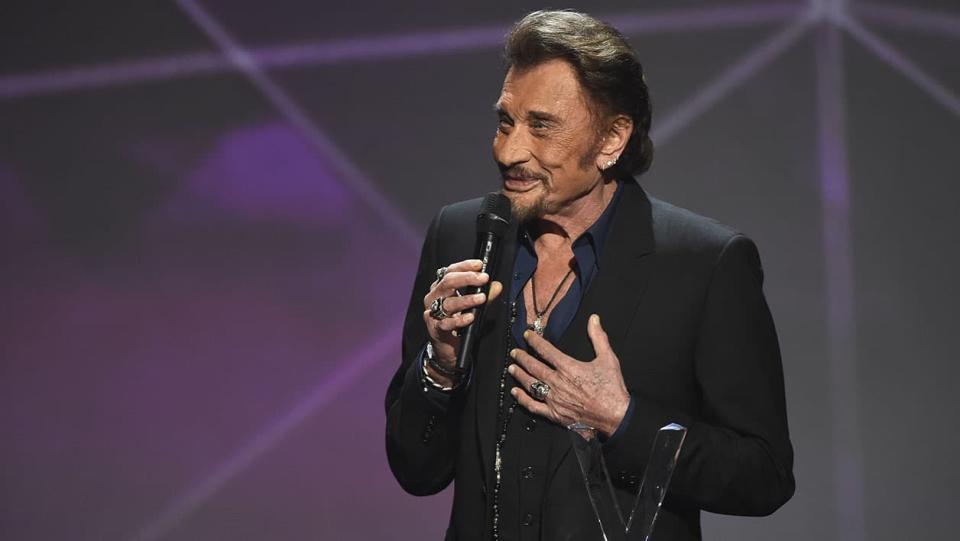 Johnny Hallyday en 2016 à Paris. - AFP