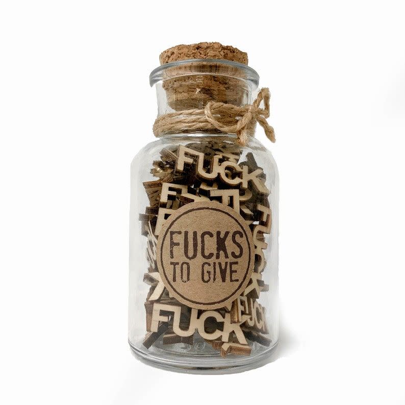 4) Small Jar of F--ks