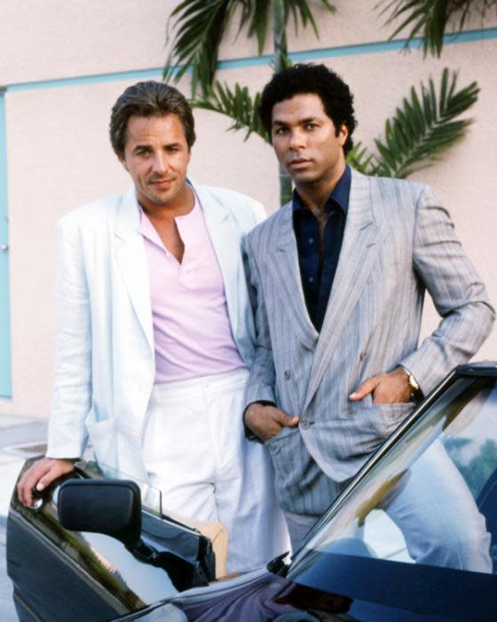 Miami Vice received an Emmy nomination for Outstanding Dramatic Series in 1985.