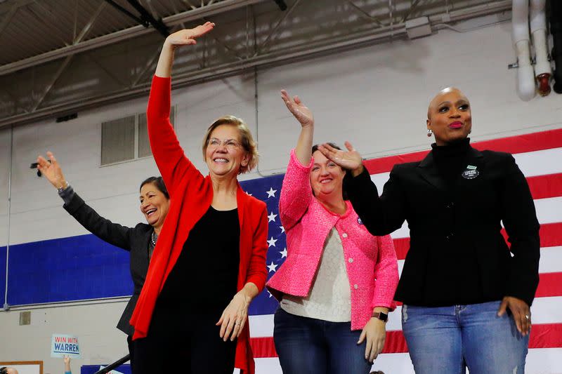 Democratic 2020 U.S. presidential candidate Warren campaigns in Concord