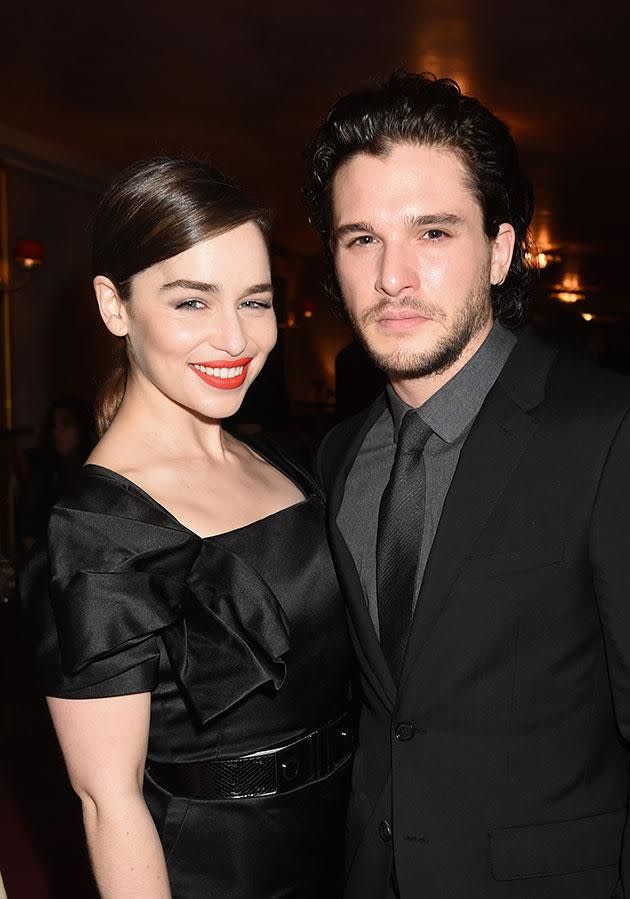 Kit and Emilia have opened up about filming their steamy sex scene! Source: Getty