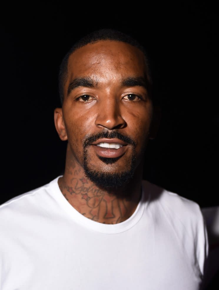 Basketball player J.R. Smith. (Photo by Michael Loccisano/Getty Images for New York Fashion Week: The Shows)