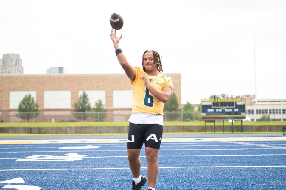 Battle Creek Central senior quarterback Devoine Newton.