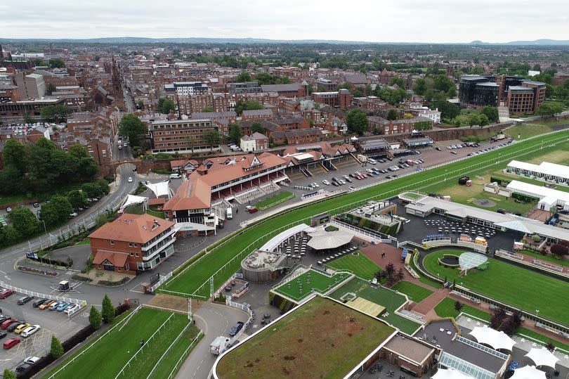 An aerial view of Chester Racecourse -Credit:Chester Racecourse