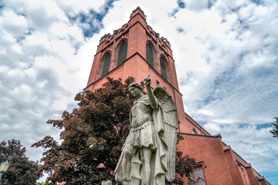 St. Michael the Archangel Church has been a hub of social justice activism in South Providence for decades. About 100 longtime parishioners have left since a new pastor took over in 2020.