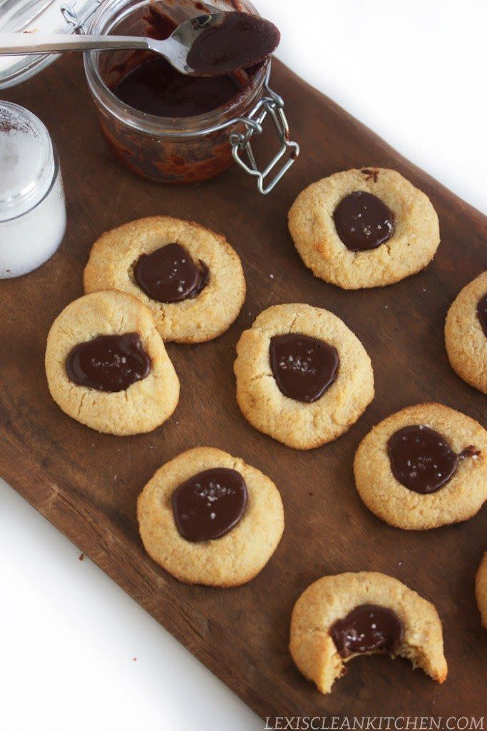 Nutella Sea Salt Thumbprints