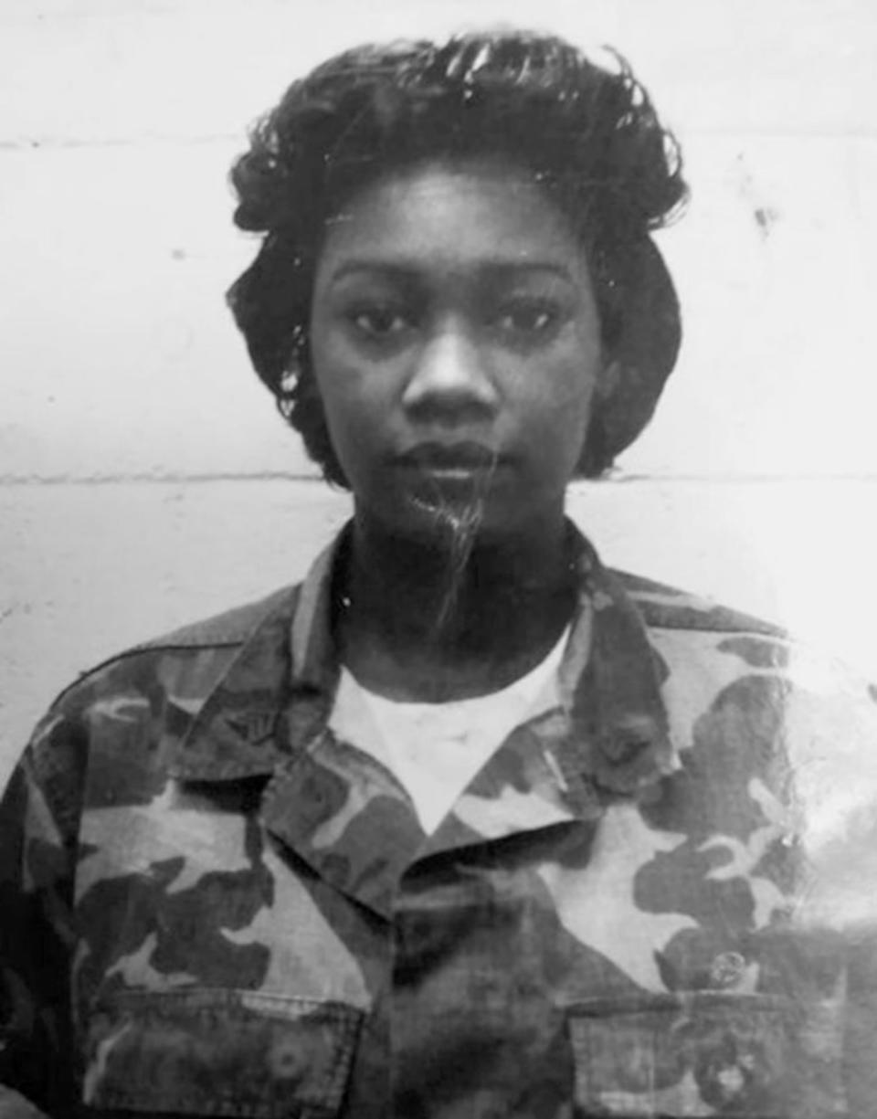 Image: Crystal Dickens was a Marine mechanic stationed at Camp LeJeune beginning in the late 1970's. (Courtesy Crystal Dickens)