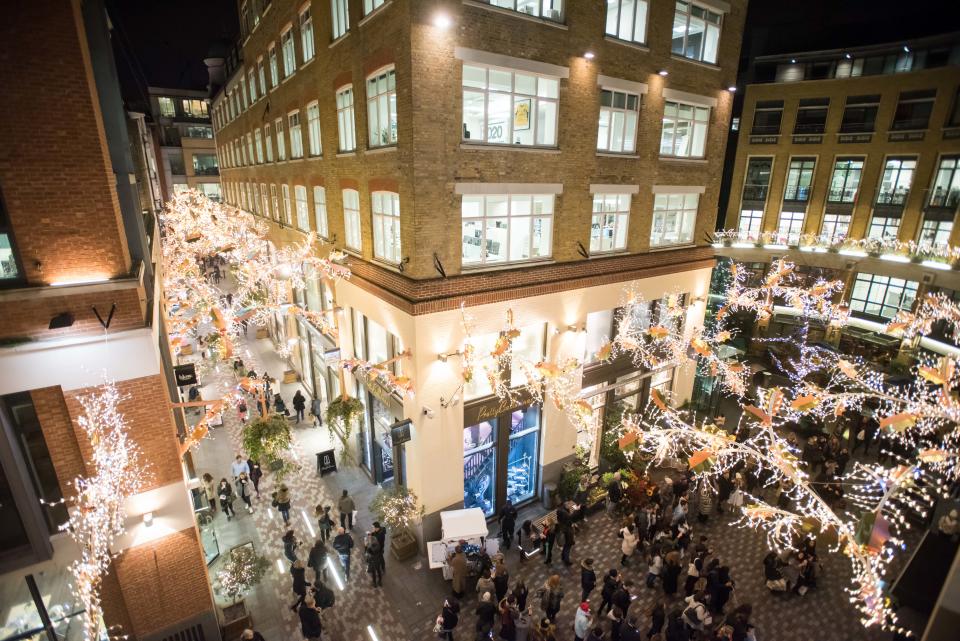 <p>Head into Covent Garden on November 23 for the unveiling of the forest-inspired Christmas light installation. St Martin’s Courtyard will be hosting live music and exclusive shopping discounts as well as giving you the chance to get a free glass of prosecco and toast some marshmallows. From 5pm. Register for your free ticket <a rel="nofollow noopener" href="https://www.stmartinscourtyard.co.uk/" target="_blank" data-ylk="slk:here;elm:context_link;itc:0;sec:content-canvas" class="link ">here</a>.<br><br></p>